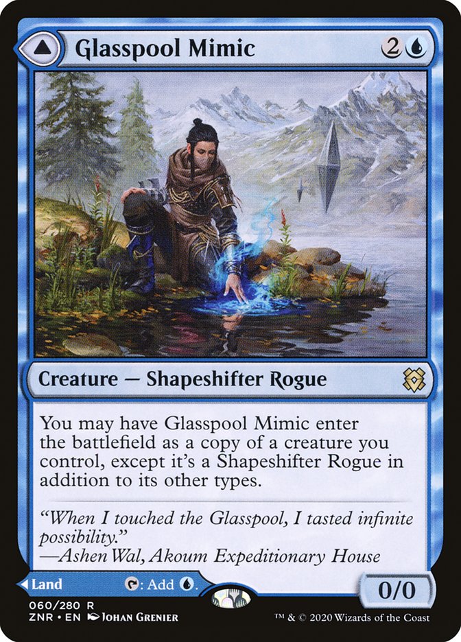 Glasspool Mimic // Glasspool Shore [Zendikar Rising] | Game Grid - Logan