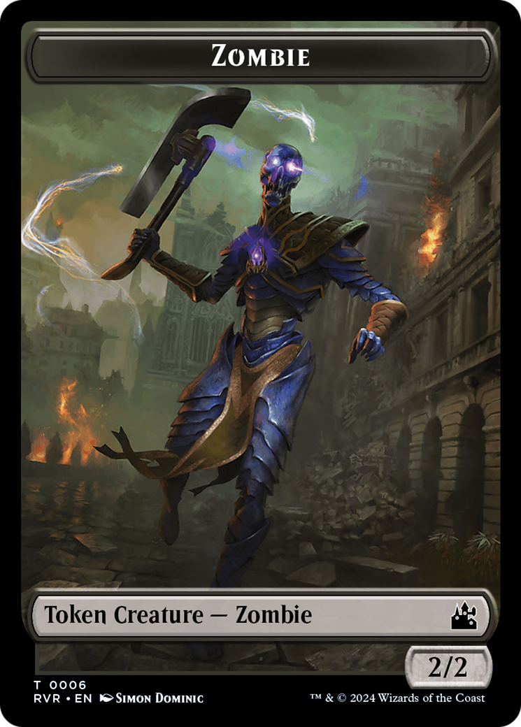 Bird // Zombie Double-Sided Token [Ravnica Remastered Tokens] | Game Grid - Logan