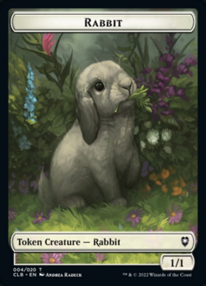 Rabbit Token [Commander Legends: Battle for Baldur's Gate Tokens] | Game Grid - Logan