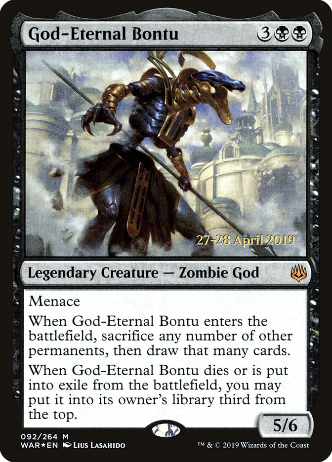 God-Eternal Bontu [War of the Spark Prerelease Promos] | Game Grid - Logan