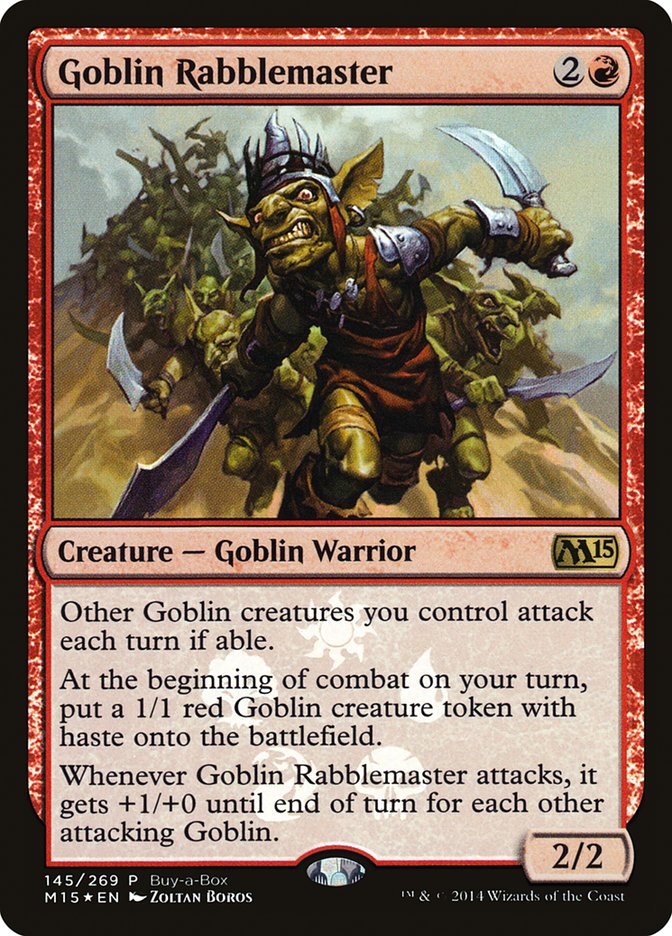 Goblin Rabblemaster (Buy-A-Box) [Magic 2015 Promos] | Game Grid - Logan