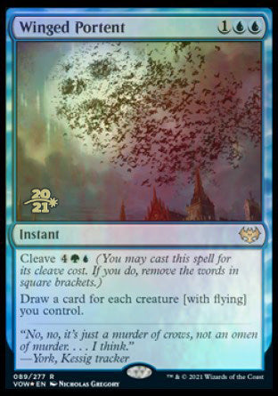 Winged Portent [Innistrad: Crimson Vow Prerelease Promos] | Game Grid - Logan