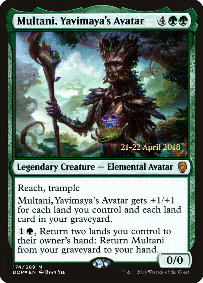 Multani, Yavimaya's Avatar [Dominaria Prerelease Promos] | Game Grid - Logan