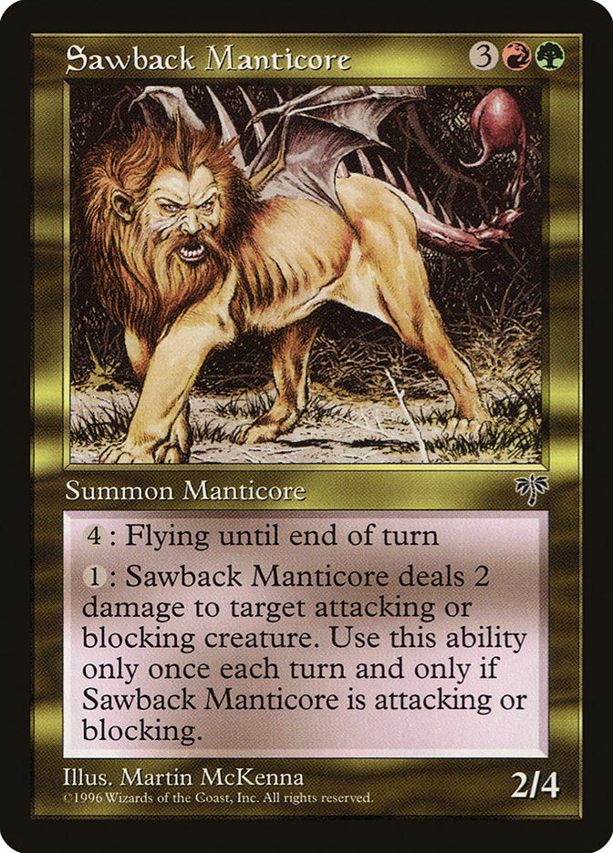 Sawback Manticore [Mirage] | Game Grid - Logan