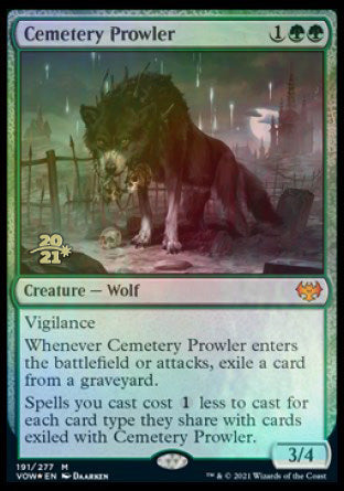 Cemetery Prowler [Innistrad: Crimson Vow Prerelease Promos] | Game Grid - Logan