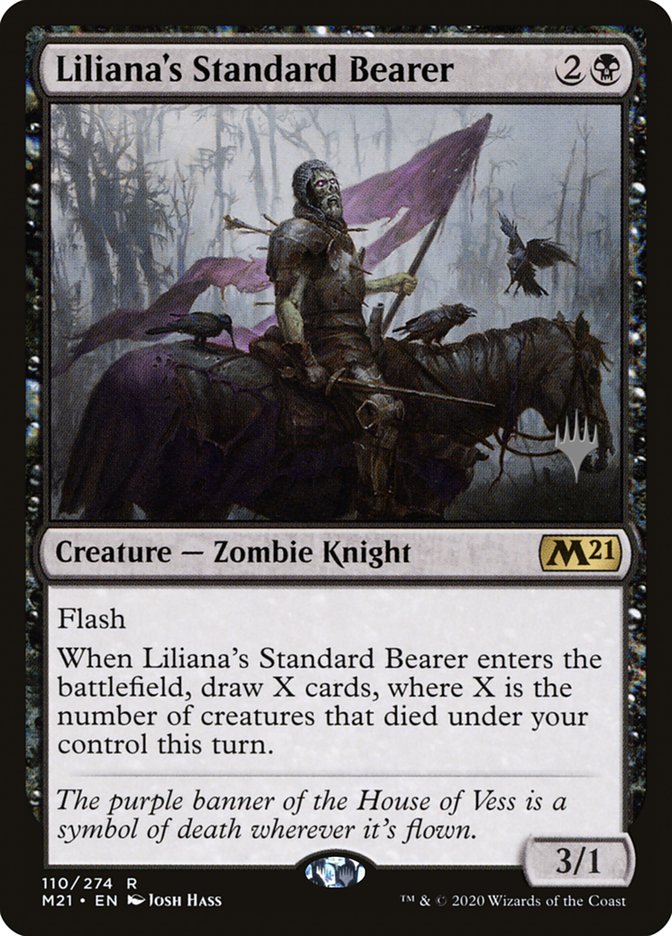Liliana's Standard Bearer (Promo Pack) [Core Set 2021 Promos] | Game Grid - Logan