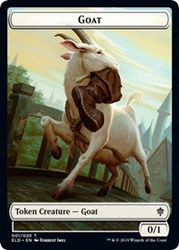 Goat // Food (16) Double-Sided Token [Throne of Eldraine Tokens] | Game Grid - Logan