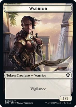 Zombie Knight // Warrior Double-Sided Token [Dominaria United Commander Tokens] | Game Grid - Logan