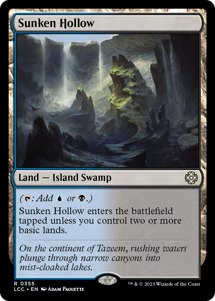 Sunken Hollow [The Lost Caverns of Ixalan Commander] | Game Grid - Logan