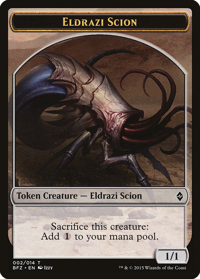 Eldrazi Scion Token (002/014) [Battle for Zendikar Tokens] | Game Grid - Logan