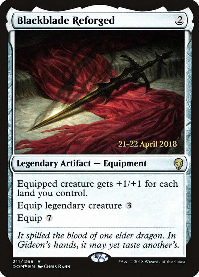 Blackblade Reforged [Dominaria Prerelease Promos] | Game Grid - Logan