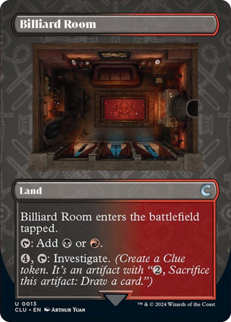 Billiard Room (Borderless) [Ravnica: Clue Edition] | Game Grid - Logan