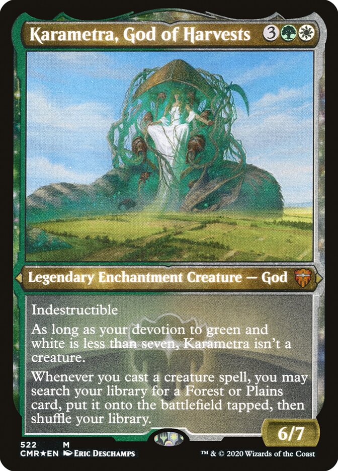 Karametra, God of Harvests (Etched) [Commander Legends] | Game Grid - Logan