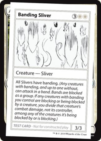 Banding Sliver (2021 Edition) [Mystery Booster Playtest Cards] | Game Grid - Logan