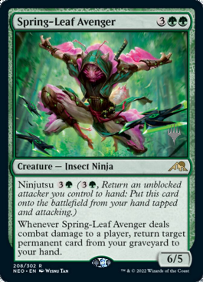 Spring-Leaf Avenger (Promo Pack) [Kamigawa: Neon Dynasty Promos] | Game Grid - Logan