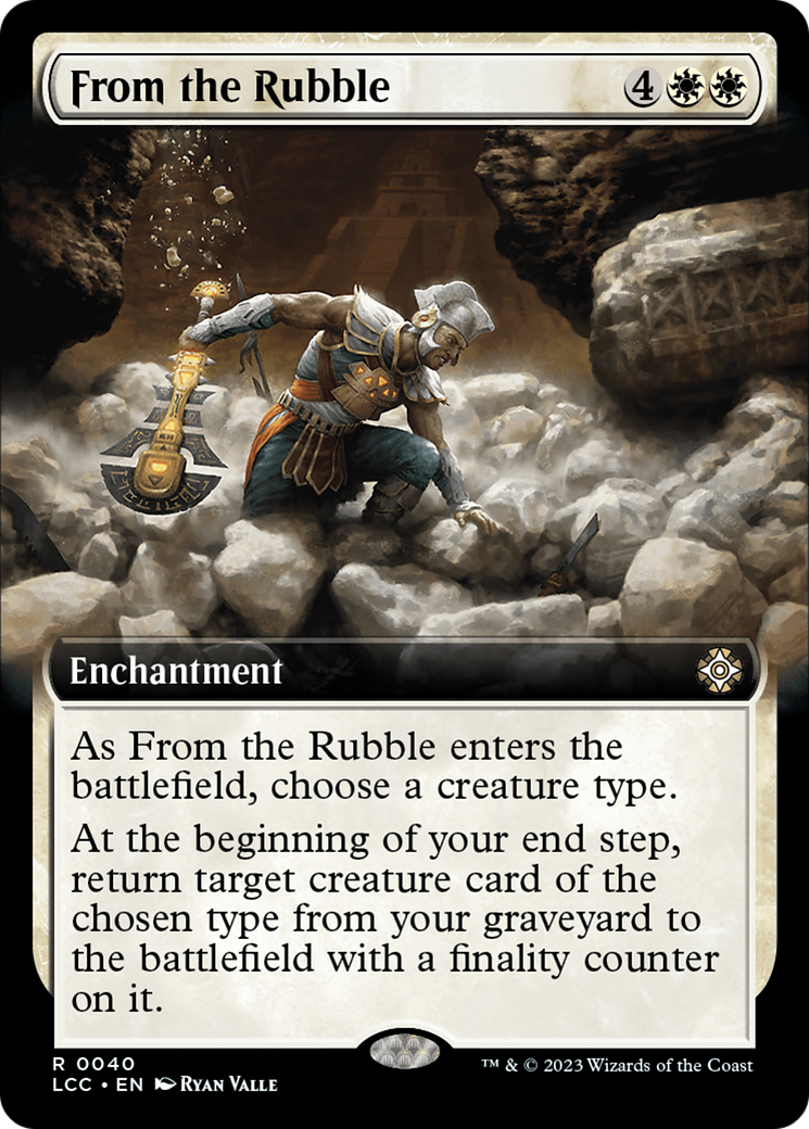 From the Rubble (Extended Art) [The Lost Caverns of Ixalan Commander] | Game Grid - Logan