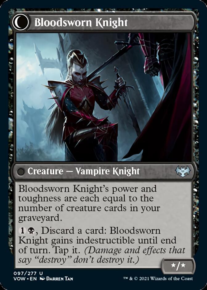 Bloodsworn Squire // Bloodsworn Knight [Innistrad: Crimson Vow] | Game Grid - Logan