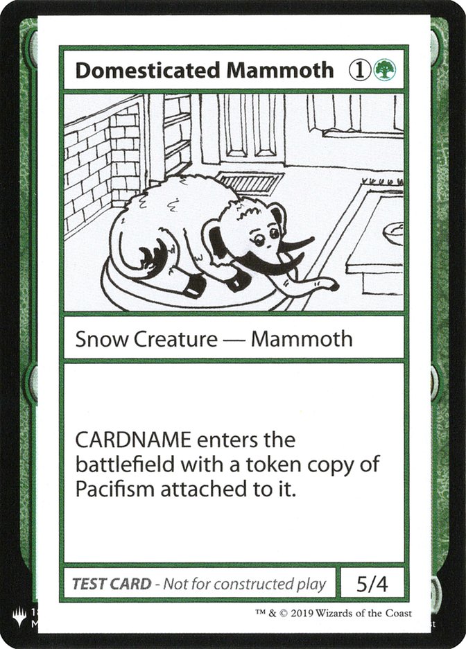 Domesticated Mammoth [Mystery Booster Playtest Cards] | Game Grid - Logan
