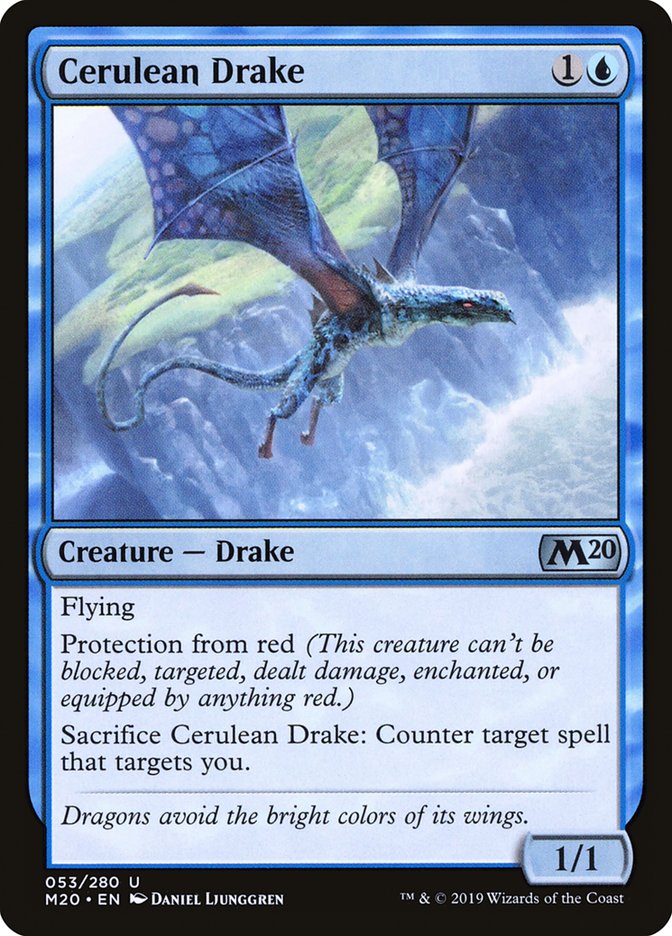 Cerulean Drake [Core Set 2020] | Game Grid - Logan