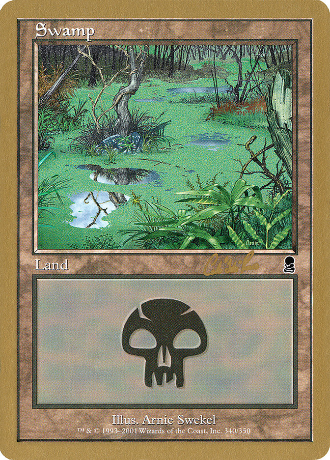 Swamp (cr340) (Carlos Romao) [World Championship Decks 2002] | Game Grid - Logan