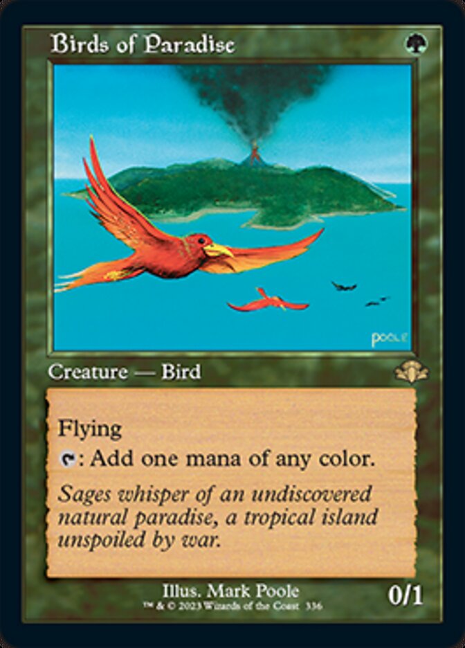 Birds of Paradise (Retro) [Dominaria Remastered] | Game Grid - Logan