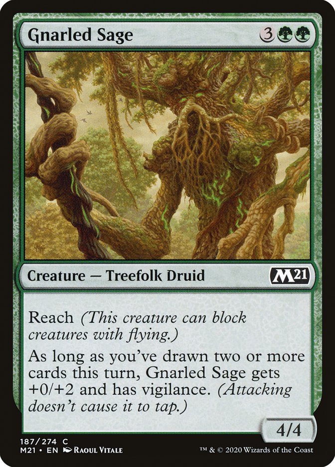 Gnarled Sage [Core Set 2021] | Game Grid - Logan