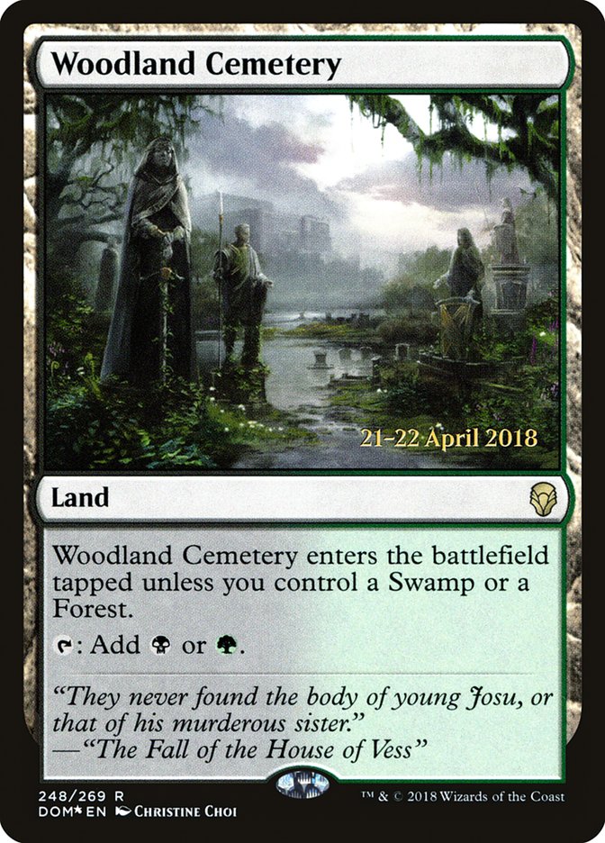 Woodland Cemetery [Dominaria Prerelease Promos] | Game Grid - Logan