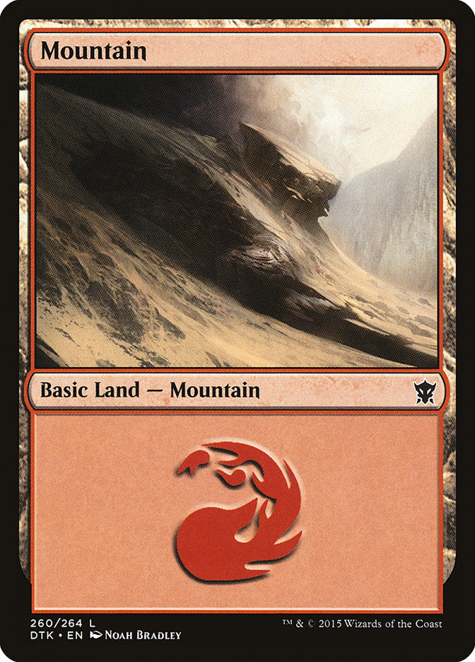 Mountain (260) [Dragons of Tarkir] | Game Grid - Logan