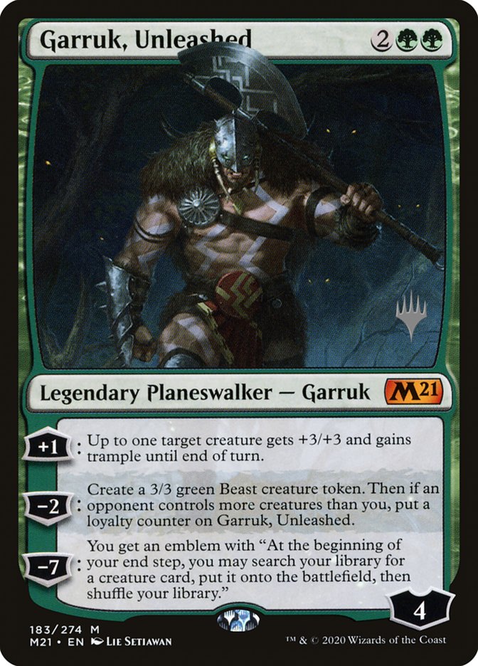 Garruk, Unleashed (Promo Pack) [Core Set 2021 Promos] | Game Grid - Logan