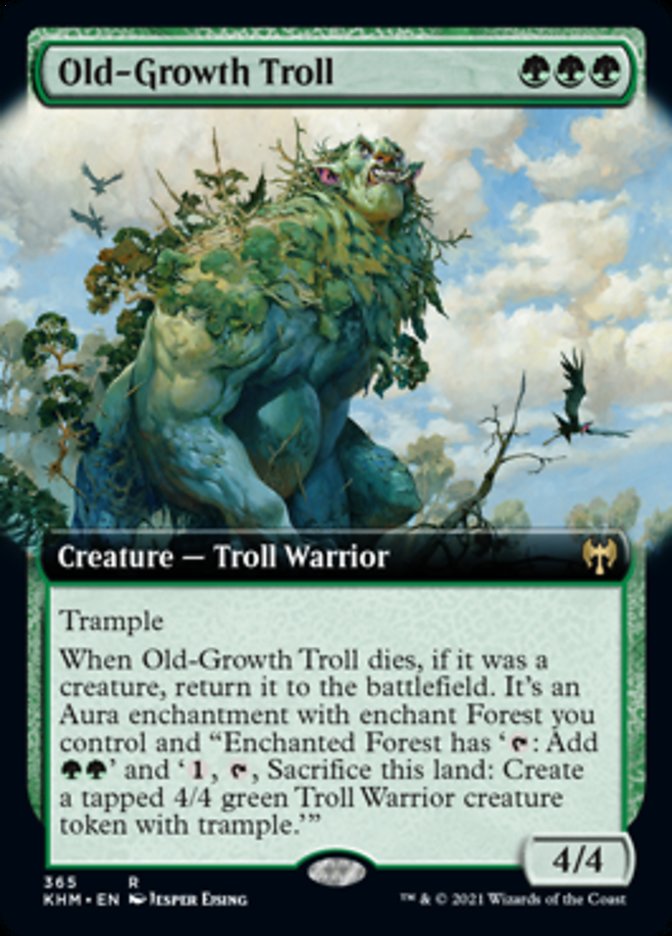 Old-Growth Troll (Extended Art) [Kaldheim] | Game Grid - Logan