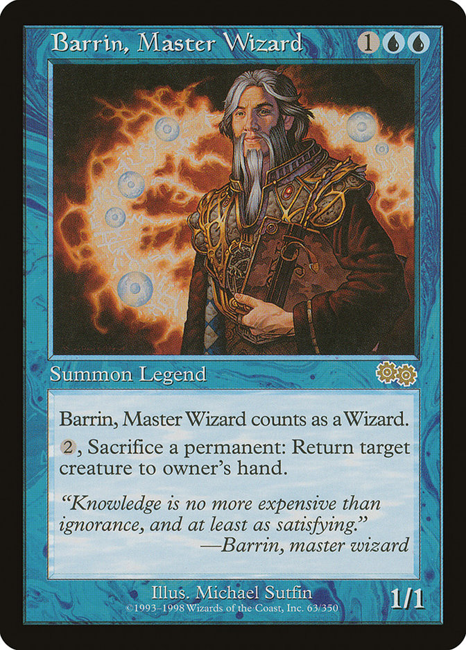 Barrin, Master Wizard [Urza's Saga] | Game Grid - Logan