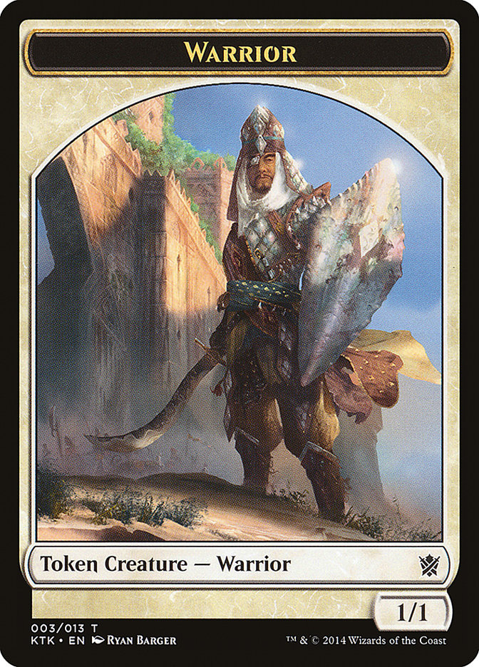 Warrior Token (003/013) [Khans of Tarkir Tokens] | Game Grid - Logan