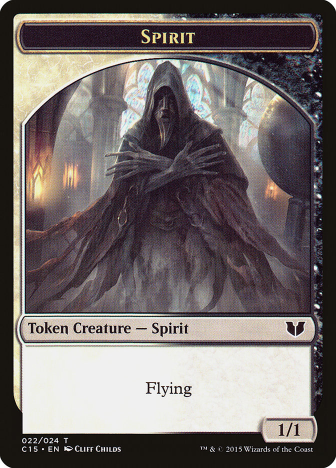 Spirit (022) // Angel Double-Sided Token [Commander 2015 Tokens] | Game Grid - Logan