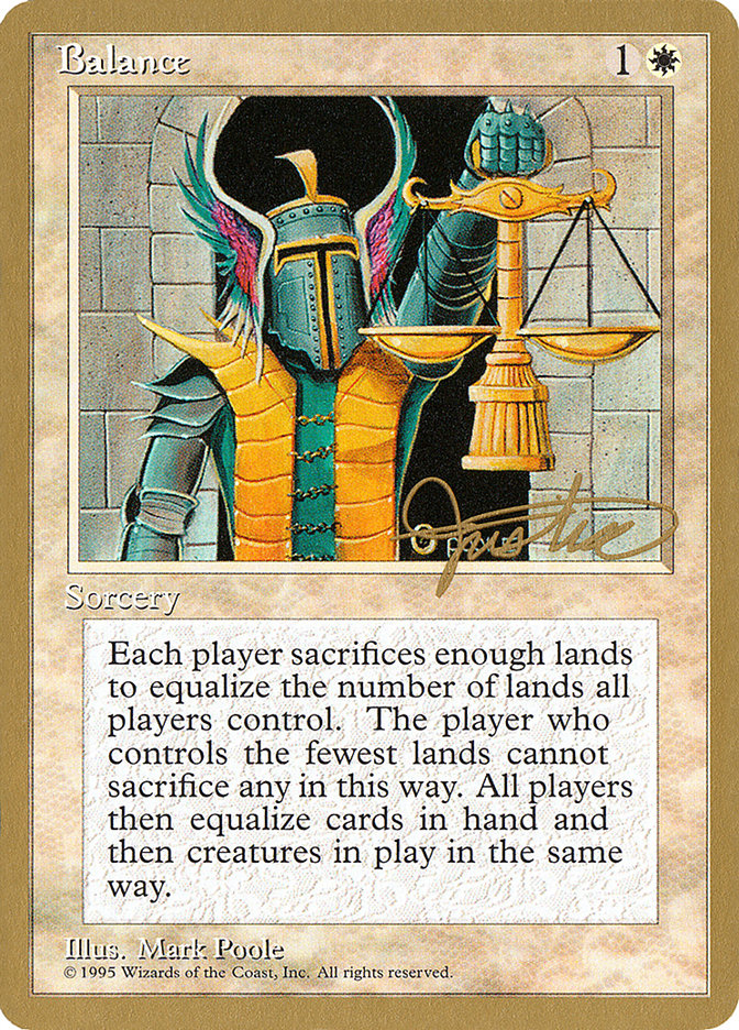 Balance (Mark Justice) [Pro Tour Collector Set] | Game Grid - Logan