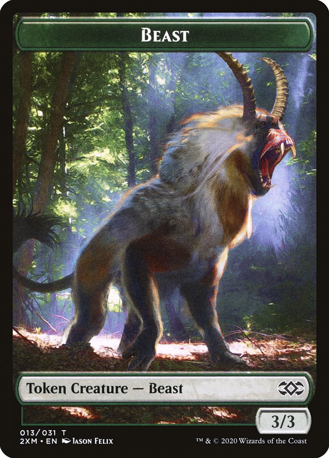 Ape // Beast Double-Sided Token [Double Masters Tokens] | Game Grid - Logan