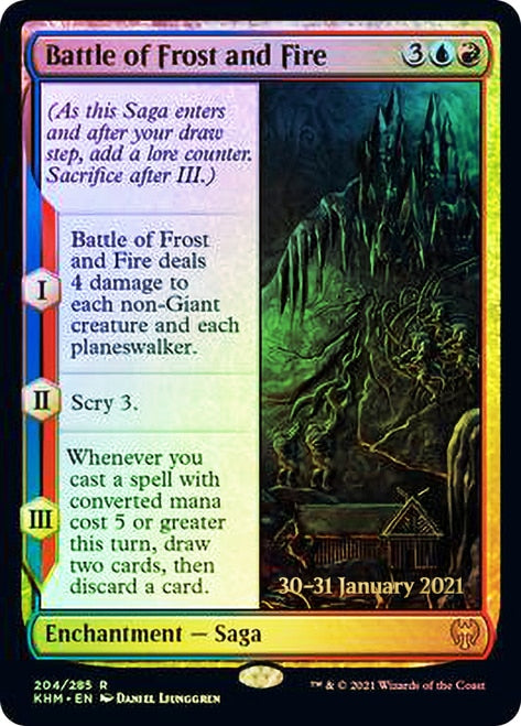 Battle of Frost and Fire [Kaldheim Prerelease Promos] | Game Grid - Logan
