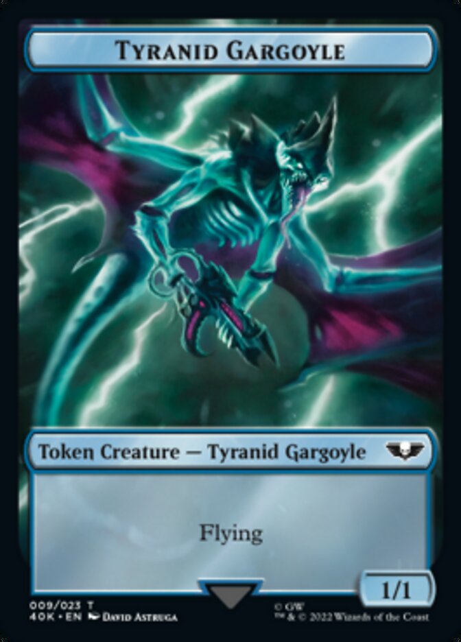 Tyranid (017) // Tyranid Gargoyle Double-Sided Token (Surge Foil) [Warhammer 40,000 Tokens] | Game Grid - Logan