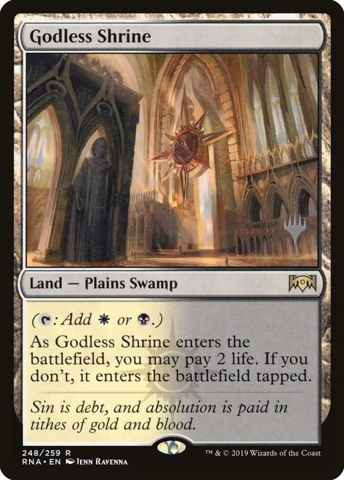 Godless Shrine (Promo Pack) [Ravnica Allegiance Promos] | Game Grid - Logan