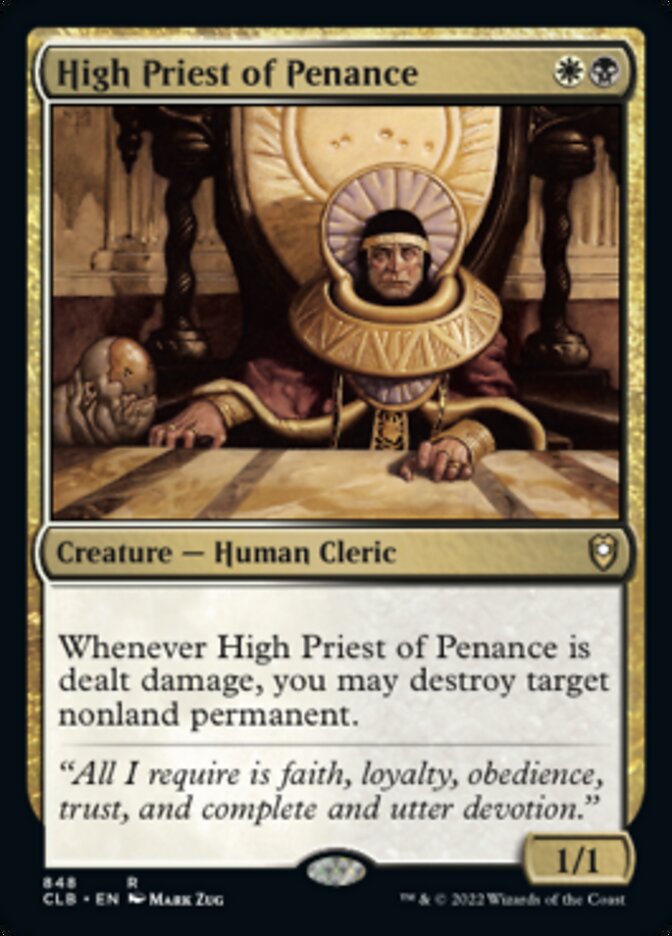 High Priest of Penance [Commander Legends: Battle for Baldur's Gate] | Game Grid - Logan