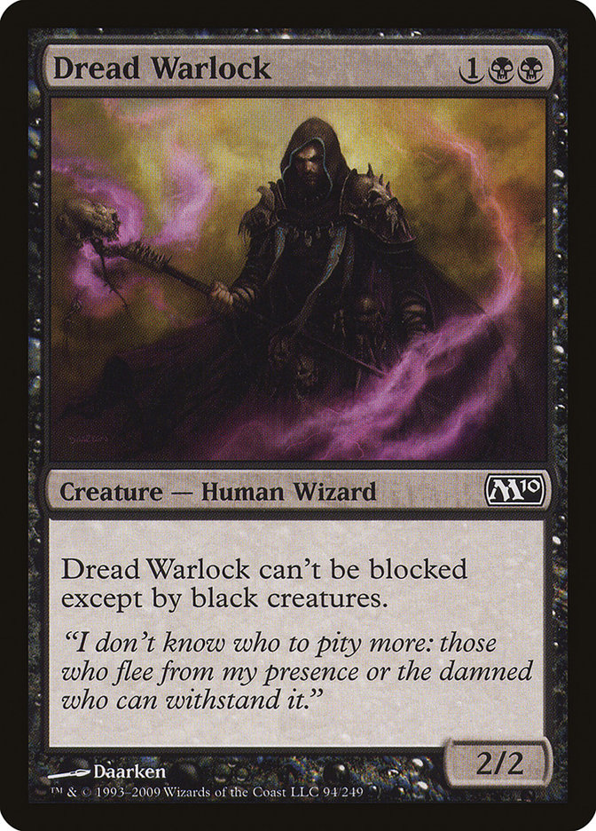 Dread Warlock [Magic 2010] | Game Grid - Logan