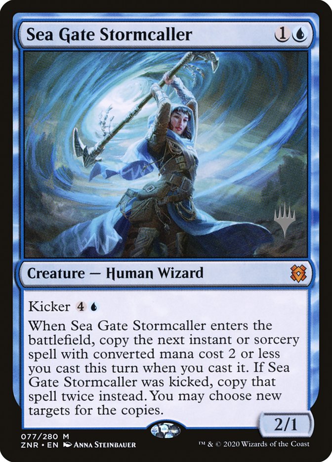 Sea Gate Stormcaller (Promo Pack) [Zendikar Rising Promos] | Game Grid - Logan