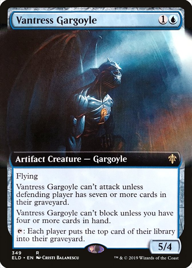 Vantress Gargoyle (Extended Art) [Throne of Eldraine] | Game Grid - Logan