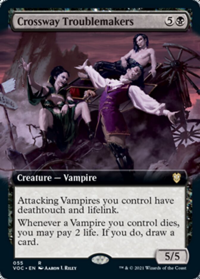 Crossway Troublemakers (Extended Art) [Innistrad: Crimson Vow Commander] | Game Grid - Logan