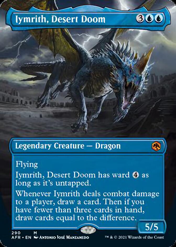 Iymrith, Desert Doom (Borderless Alternate Art) [Dungeons & Dragons: Adventures in the Forgotten Realms] | Game Grid - Logan