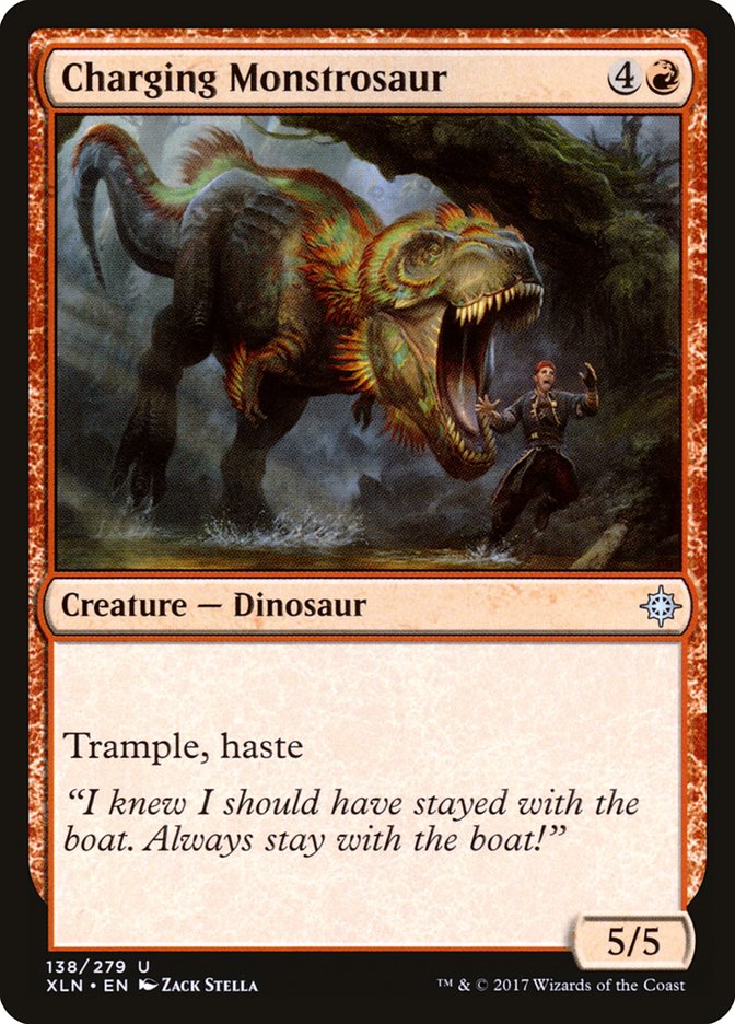 Charging Monstrosaur [Ixalan] | Game Grid - Logan