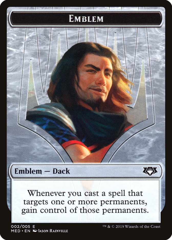 Dack Fayden Emblem [Mythic Edition Tokens] | Game Grid - Logan