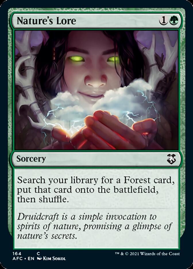 Nature's Lore [Dungeons & Dragons: Adventures in the Forgotten Realms Commander] | Game Grid - Logan