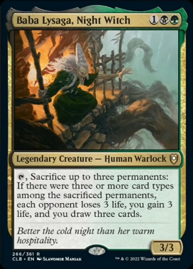 Baba Lysaga, Night Witch [Commander Legends: Battle for Baldur's Gate] | Game Grid - Logan