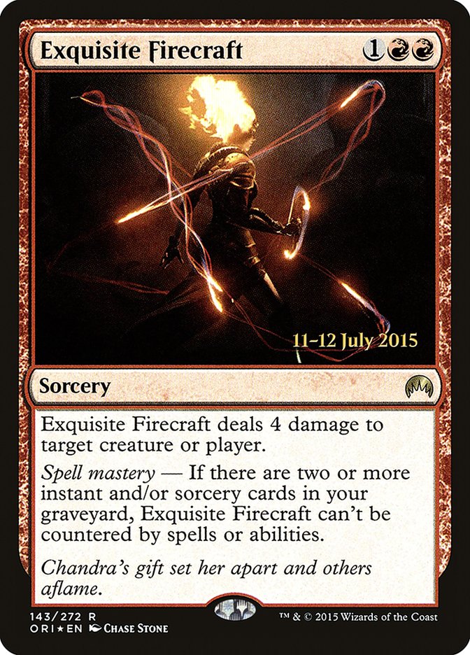 Exquisite Firecraft [Magic Origins Prerelease Promos] | Game Grid - Logan