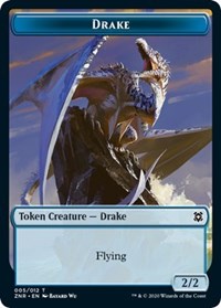 Drake // Goblin Construct Double-Sided Token [Zendikar Rising Tokens] | Game Grid - Logan